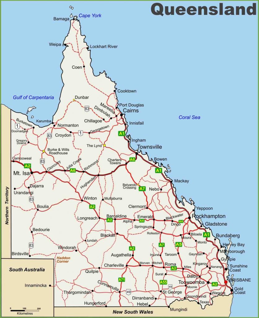 queensland map