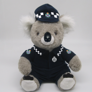 Koala Cop in police uniform